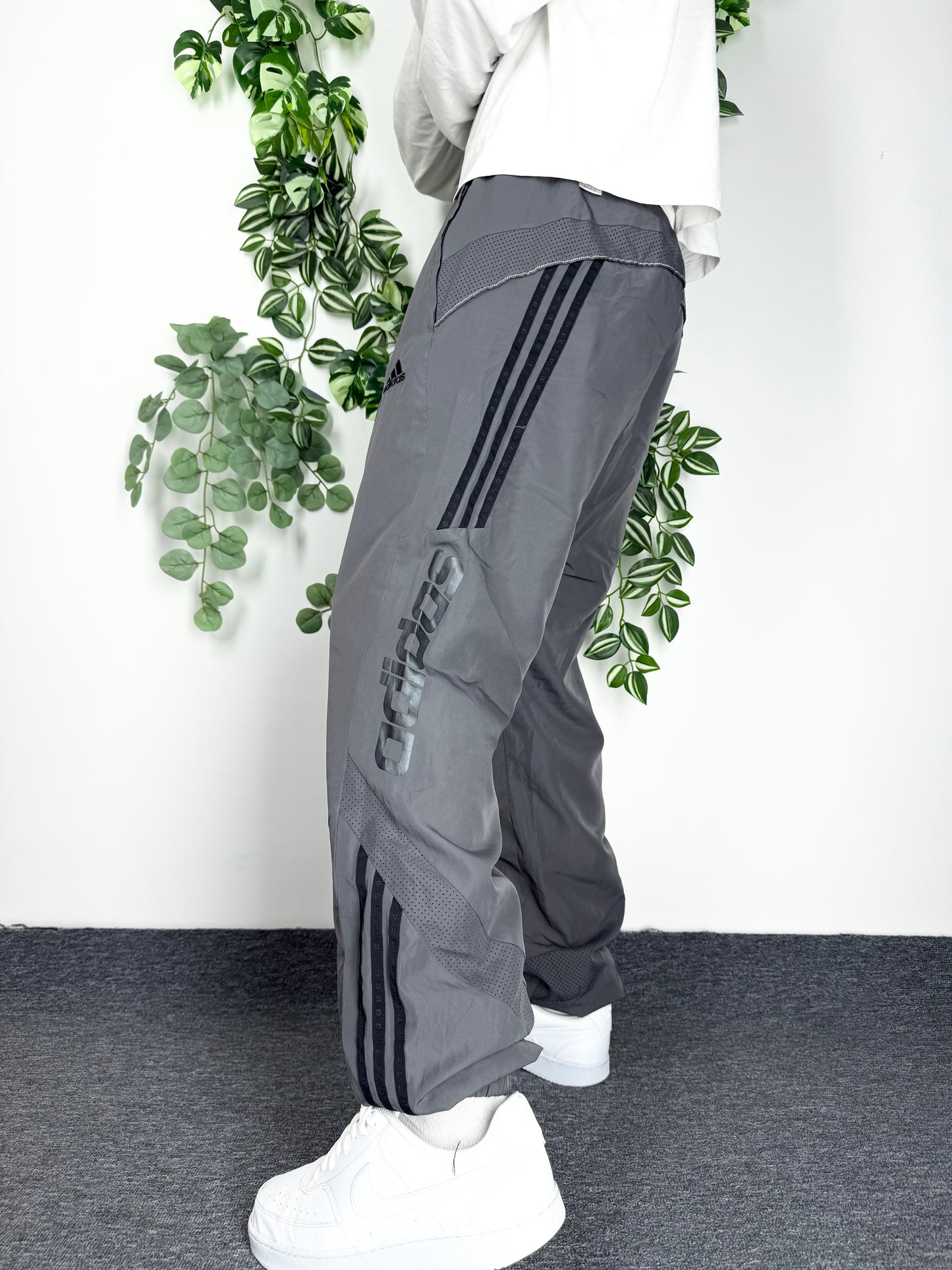 Adidas vintage Trackpants Jogginghose grau M