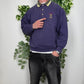 Kappa Vintage Sweatshirt mit Kragen lila L