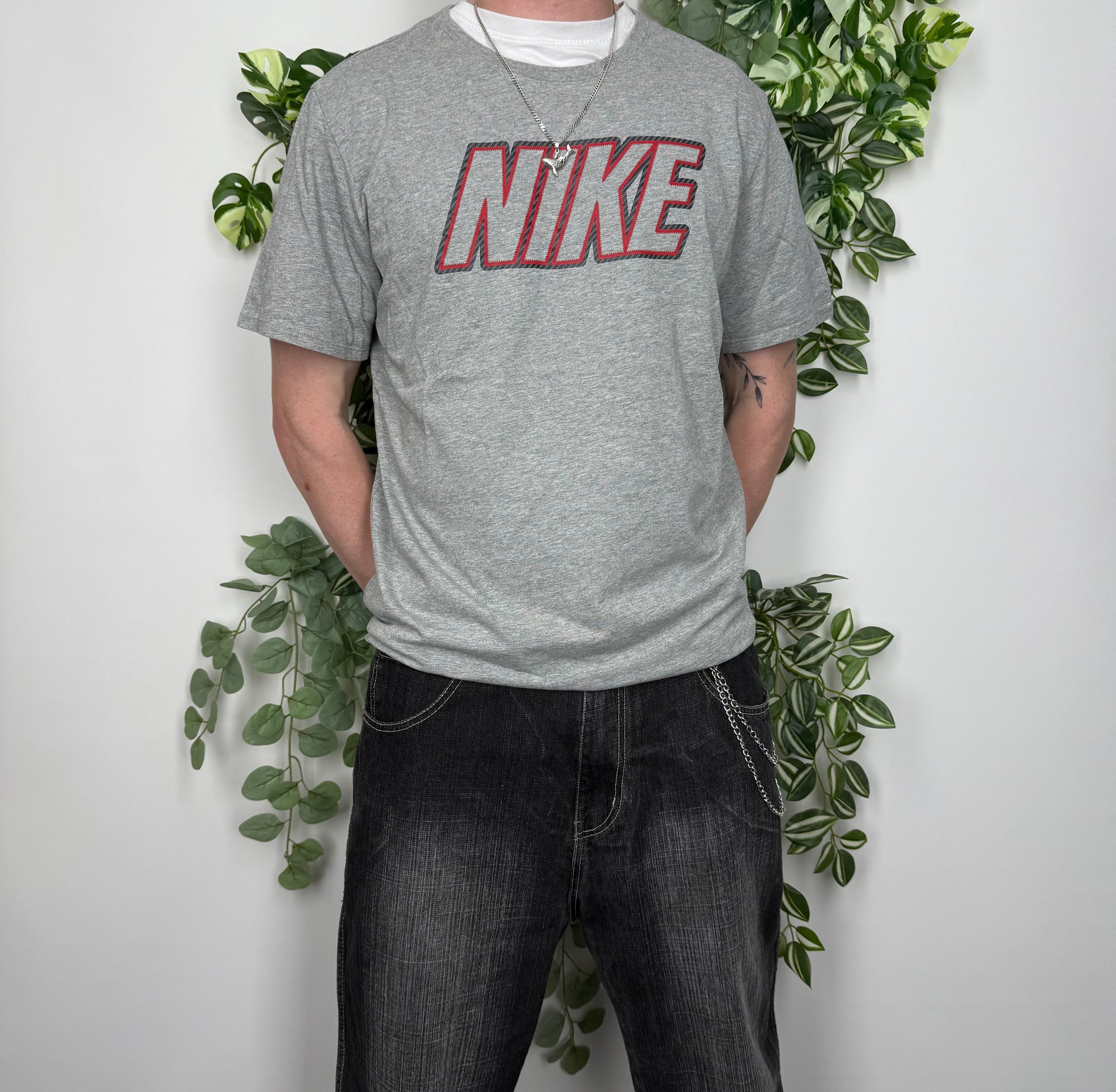 Nike Vintage T-Shirt grau XL - MonkeysVintage
