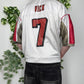 Reebok NFL Falcons Vick Vintage Trikot weiß rot XL - MonkeysVintage