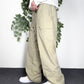 Nike vintage Trackpants Jogginghose Baggy Fit stacked beige XL