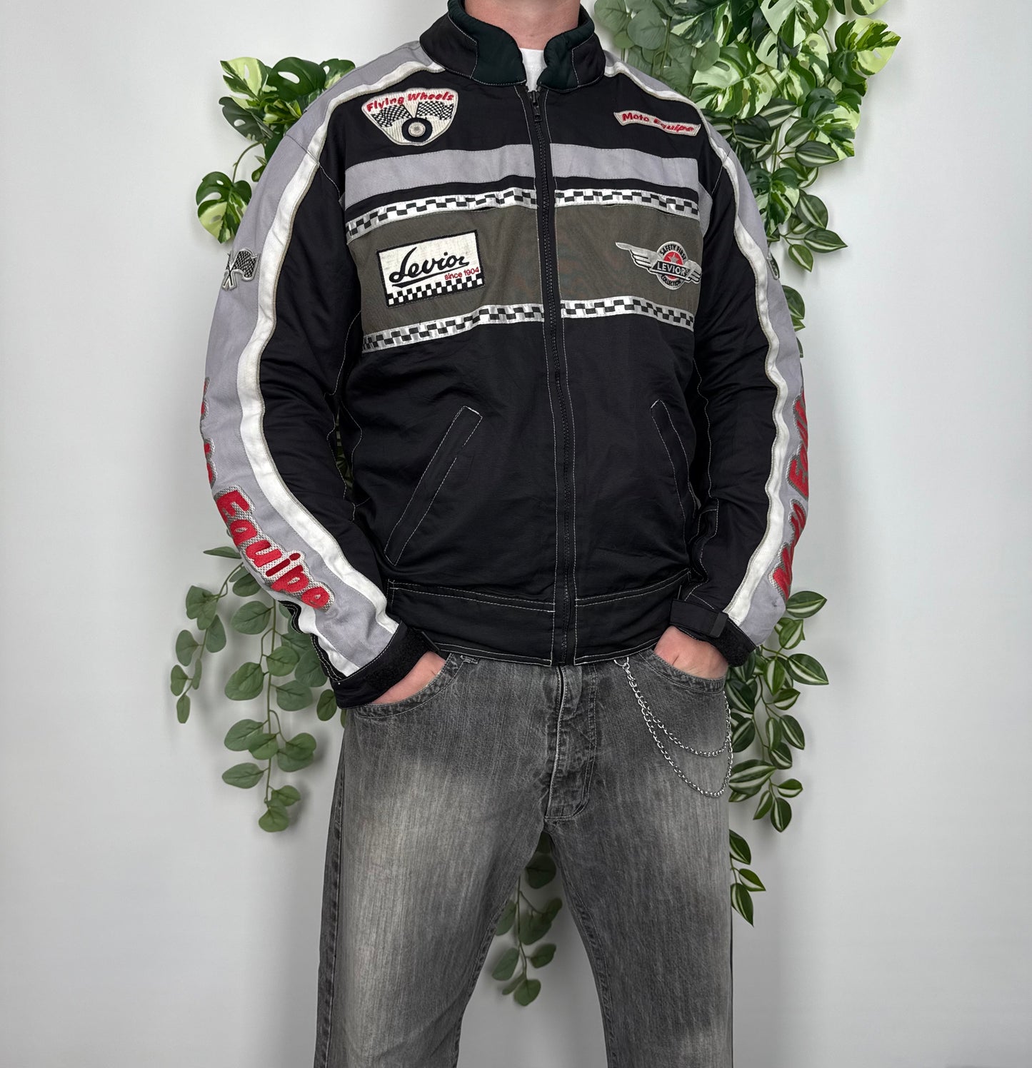 Levior Racing Jacke Motorbike schwarz L