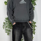 Adidas vintage Sweatshirt embroidered Logo grau M