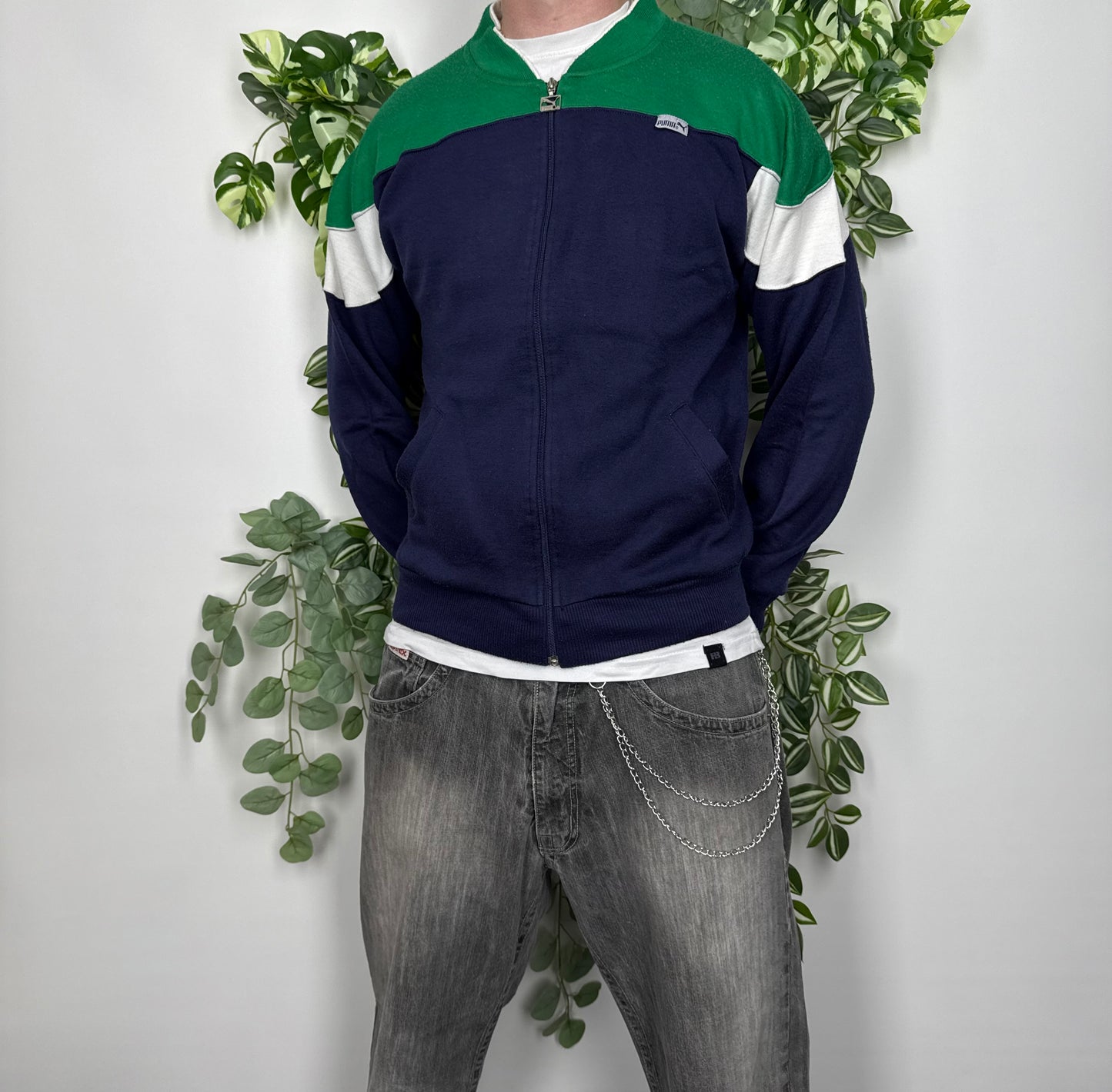 Puma Vintage 90er Zipper Sweatshirt M