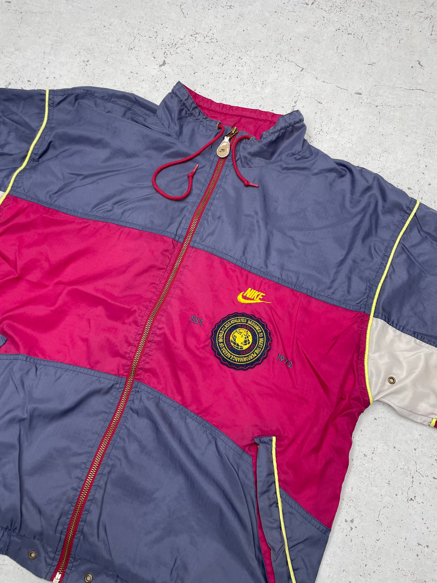 Nike vintage big Logo embroidered Spellout Trackjacket Windbreaker Jacke L