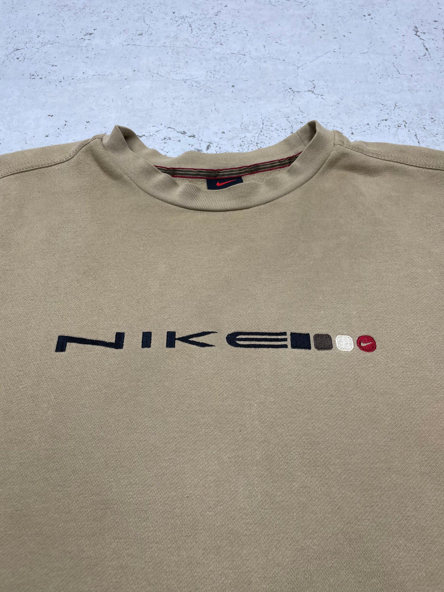 Nike vintage Spellout embroidered warmer Sweatshirt Sweater L