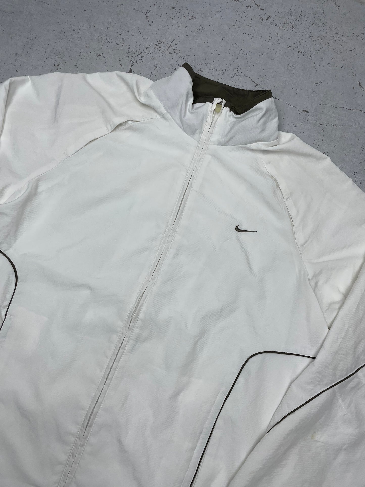 Nike vintage small Swoosh embroidered Trackjacket Windbreaker Jacke XL