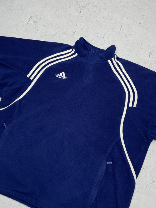 Adidas vintage warmer Fleece Zip Sweatshirt Sweater XL