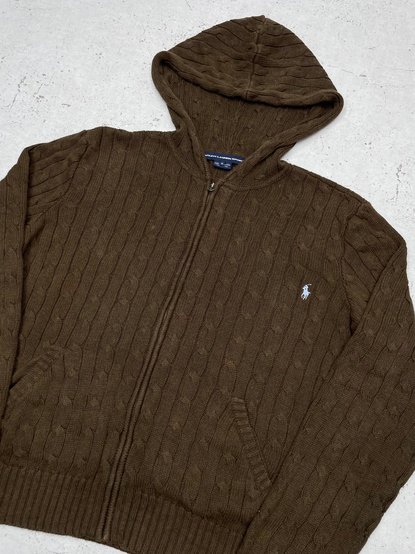 Polo Ralph Lauren Knitwear Strickjacke Kapuzenjacke Zipper Hoodie S