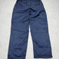 Nike Vintage Cargo Trackpants in Navy mit orangem Swoosh, Größe L, Rückansicht
