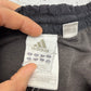 adidas Vintage Trackpants in Schwarz mit drei weißen Streifen, Größe XS, Etikett