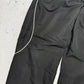 Nike Shox Vintage Trackpants in Schwarz, Größe L, Detail Naht und Tasche