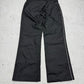 Nike Vintage Trackpants in Schwarz mit weißer Paspel, Größe M, Rückansicht