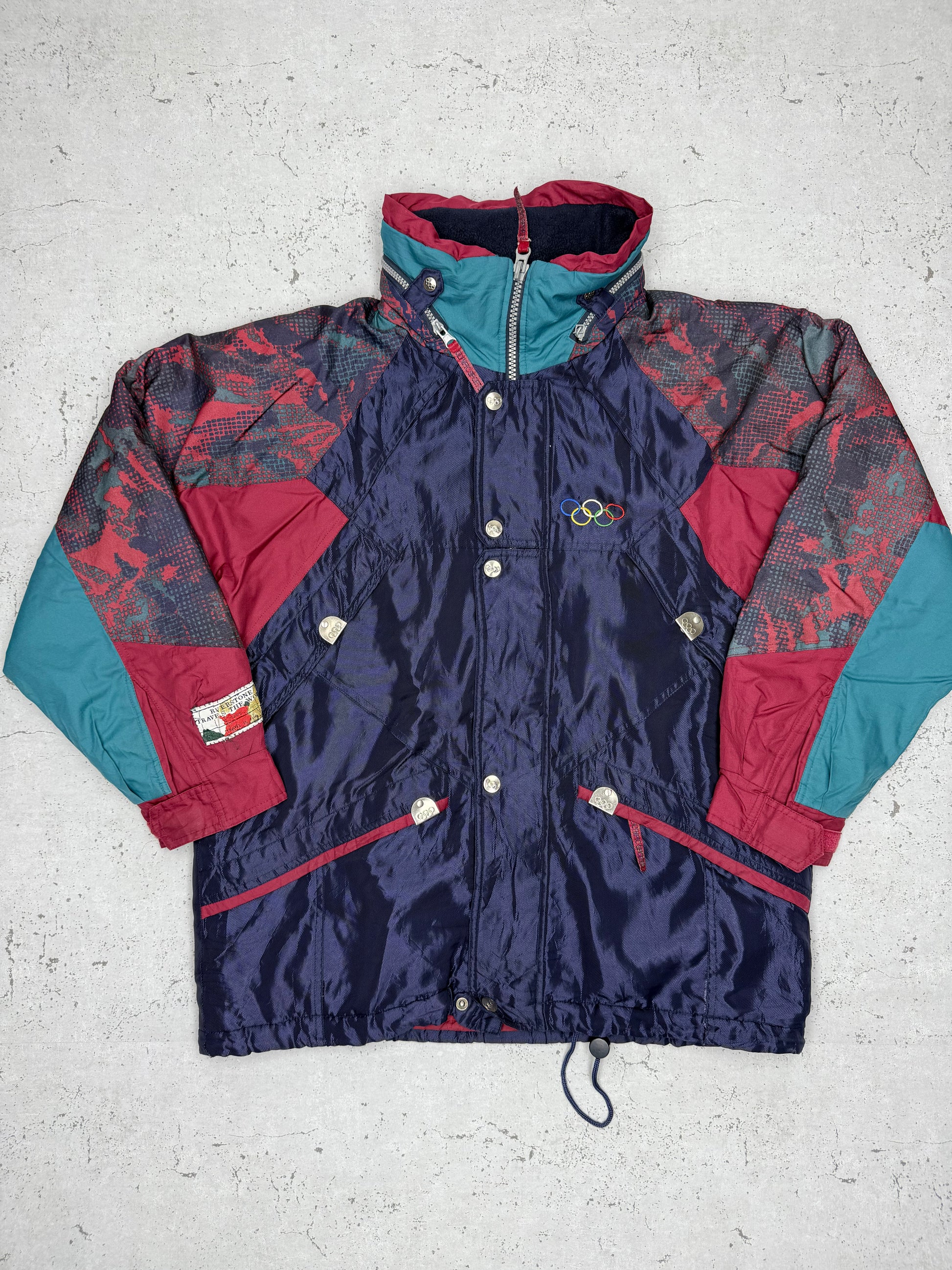 Olympia 80s Vintage Jacke Parka blau M - MonkeysVintage