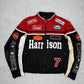 Arrow Harrsion Nascar Vintage Racing Motorradjacke schwarz rot L - MonkeysVintage