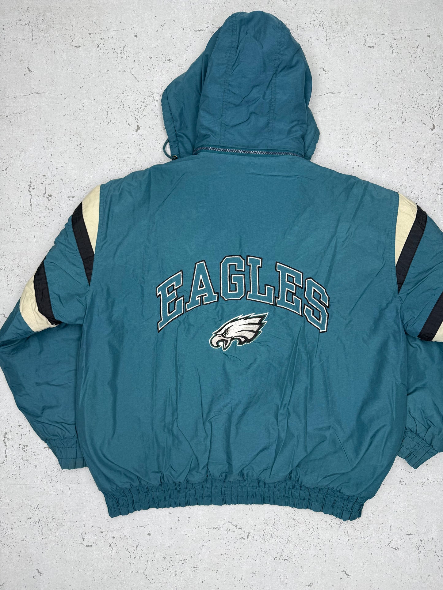 NFL Eagles 90s Vintage Jacke grün blau L - MonkeysVintage