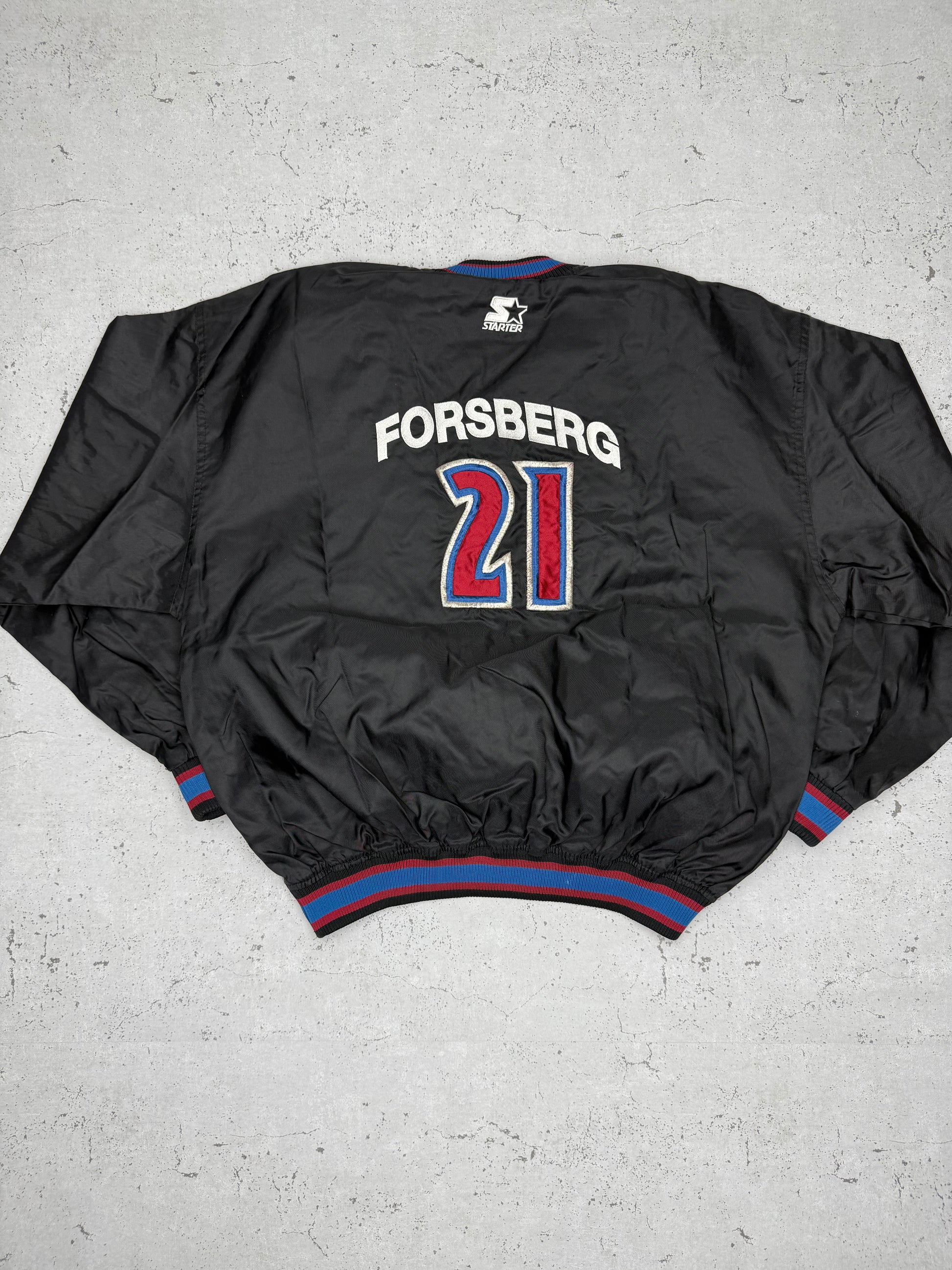 Starter NHL Avalanche Vintage Windbreaker Sweater schwarz M - MonkeysVintage