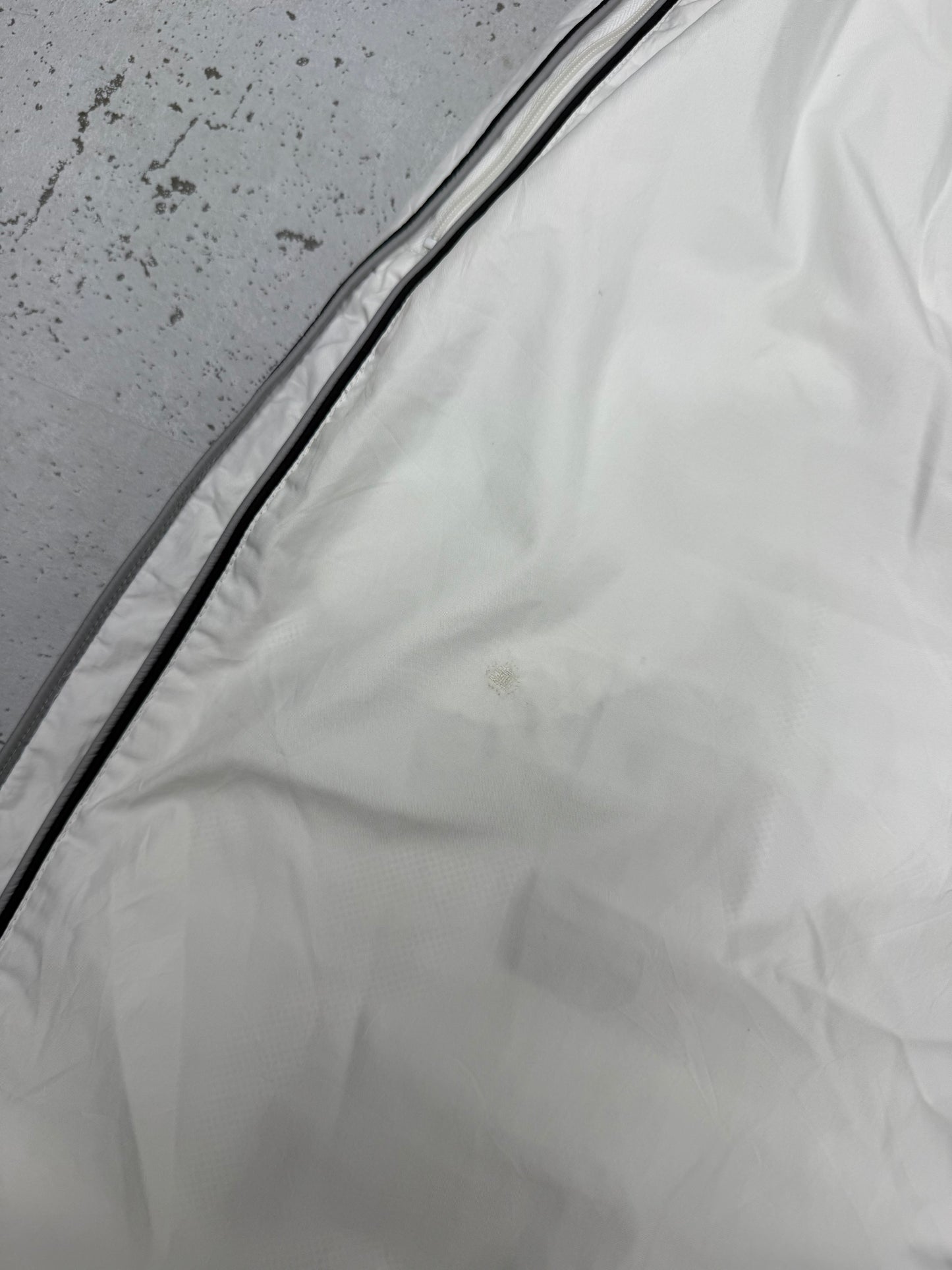 Nike Vintage Trackpants in Weiß, Größe XL, Detail Innennaht