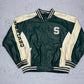 NFL Vintage Michigan State Spartans Collegejacke Leder grün beige L - MonkeysVintage