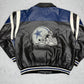 NFL Dallas Cowboys Vintage Lederjacke Collegejacke blau schwarz XL - MonkeysVintage