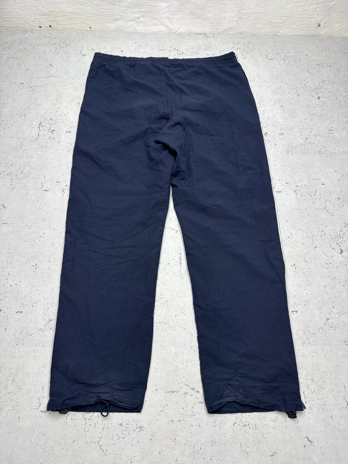 adidas Vintage Trackpants in Dunkelblau, Größe S, Rückansicht