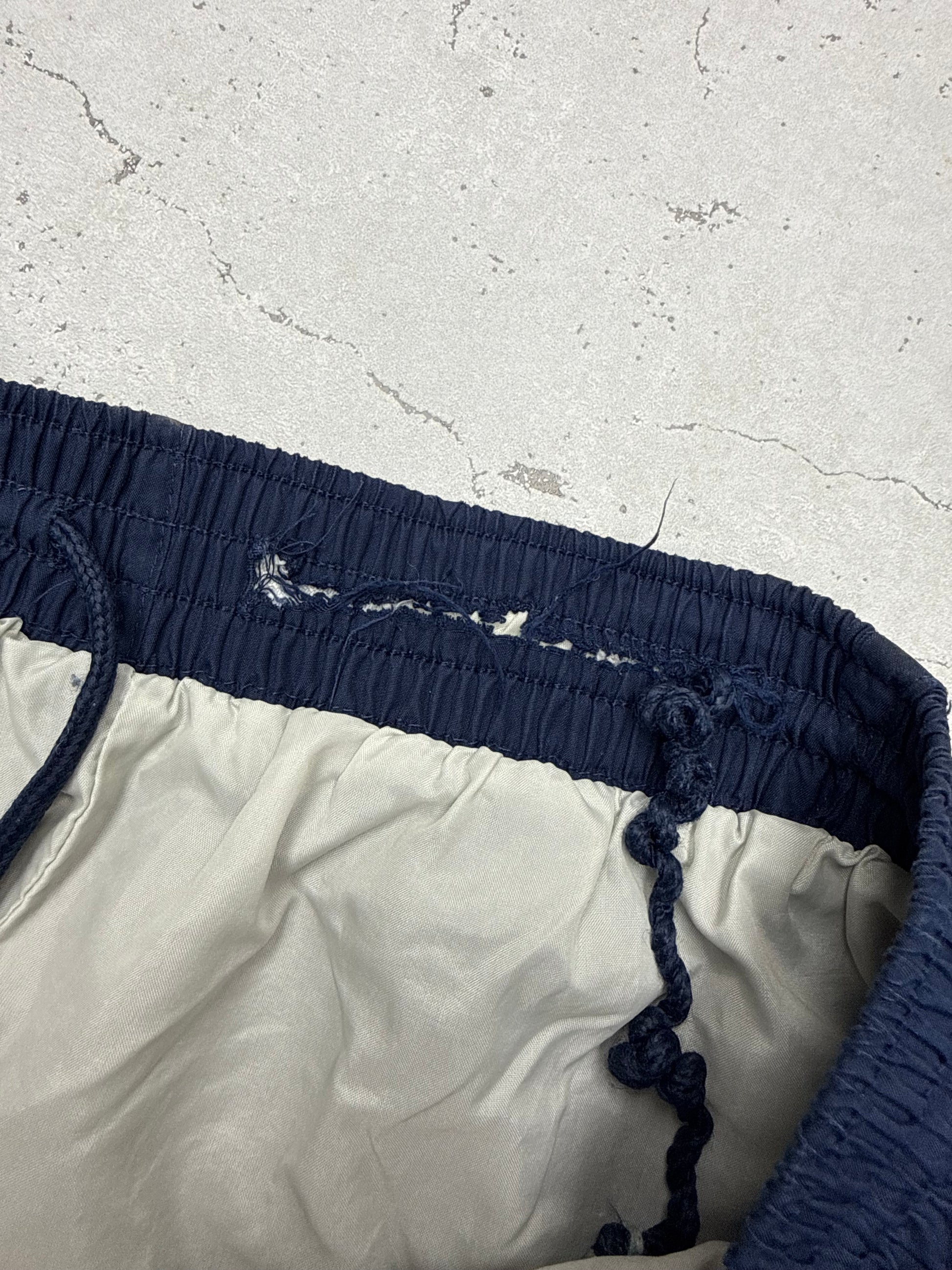 Nike Team Vintage Trackpants Arizona Wildcats in Navy, Größe L, ausgefranste Kordelzug-Öse am Bund