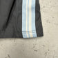 Nike Vintage Trackpants in Dunkelgrau mit Streifen, Größe XL, Detail Streifenband am Saum