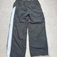 Nike Vintage Trackpants in Dunkelgrau mit Streifen, Größe XL, Rückansicht