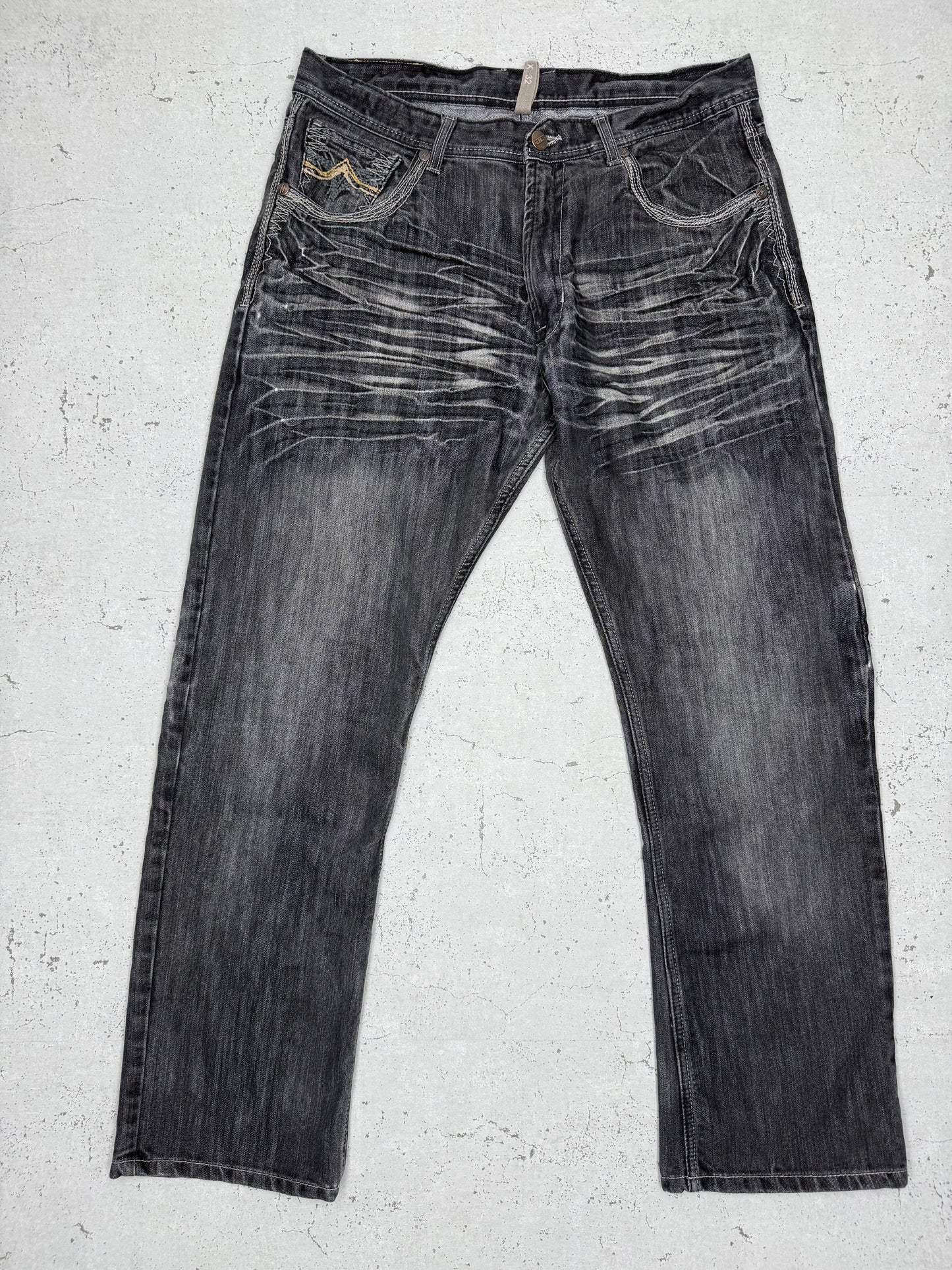 Jordan Craig Vintage Y2K Baggy Jeans schwarz W36 L32 - MonkeysVintage