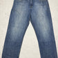 Roca Wear Y2K Vintage Baggy Jeans embroidered Hip Hop blau W38 L34 - MonkeysVintage