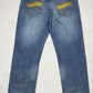 Roca Wear Y2K Vintage Baggy Jeans embroidered Hip Hop blau W38 L34 - MonkeysVintage