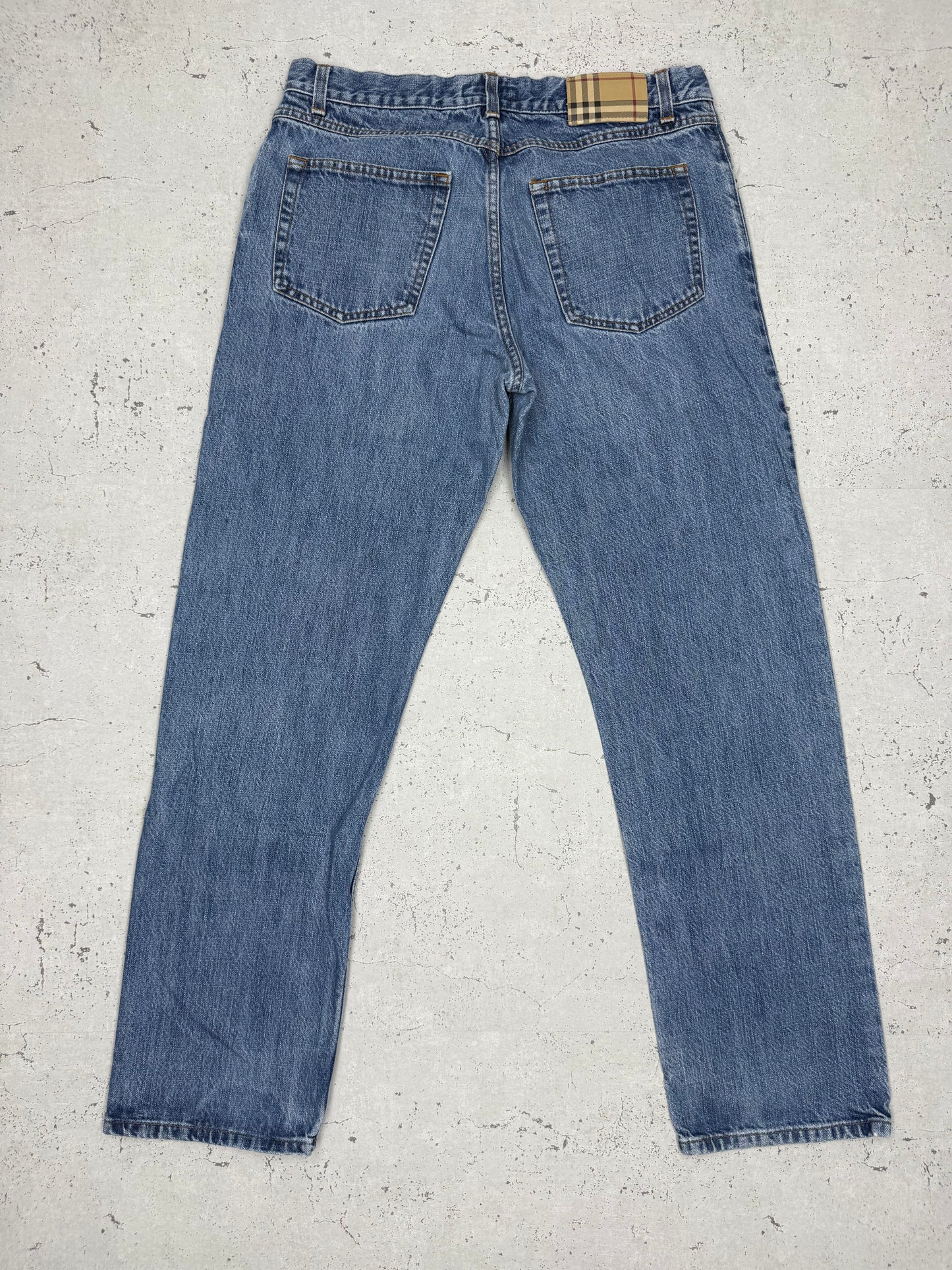 Burberry Jeans Straight Leg Fit hellblau W34 - MonkeysVintage