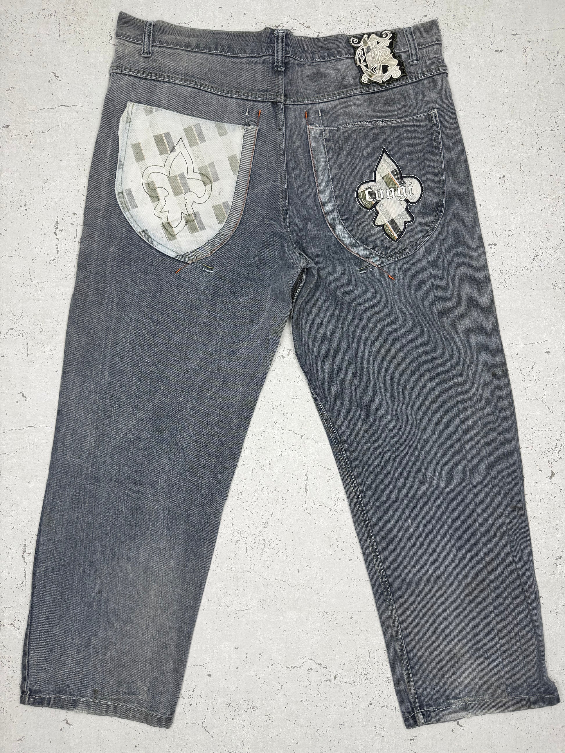COOGI Vintage Y2K Baggy Jeans grau W42 - MonkeysVintage