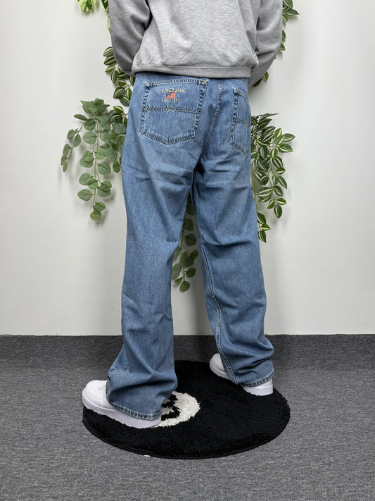 U.S. Polo Assn. Vintage Baggy Jeans blau W38 L32 - MonkeysVintage