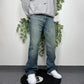 G-SuS sindustries Vintage Y2K low waist Vintage embroidered flared Jeans W31 L34 - MonkeysVintage