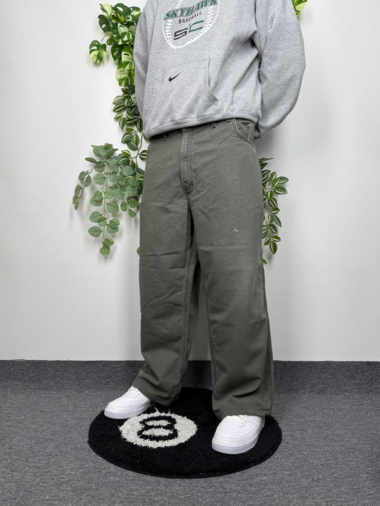 Carhartt Vintage Baggy Hose Carpenter khaki W44 L30 - MonkeysVintage