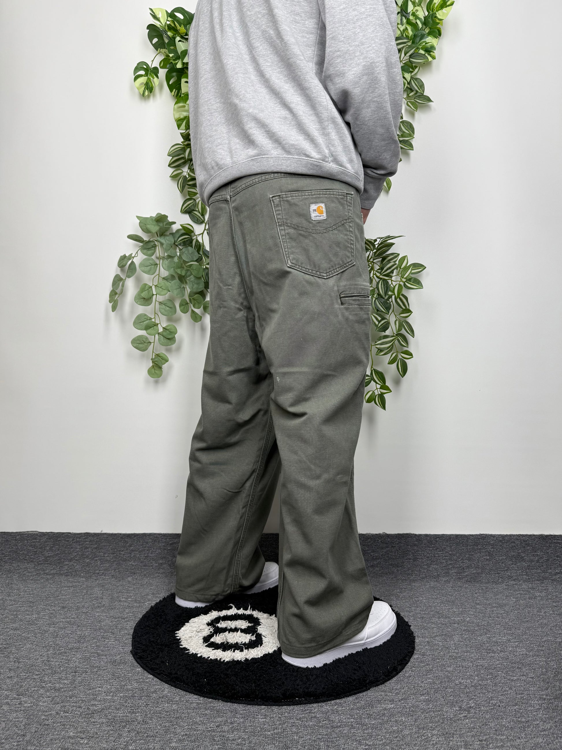 Carhartt Vintage Baggy Hose Carpenter khaki W44 L30 - MonkeysVintage