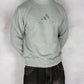 Adidas vintage big Logo Sweatshirt Crewneck blau S
