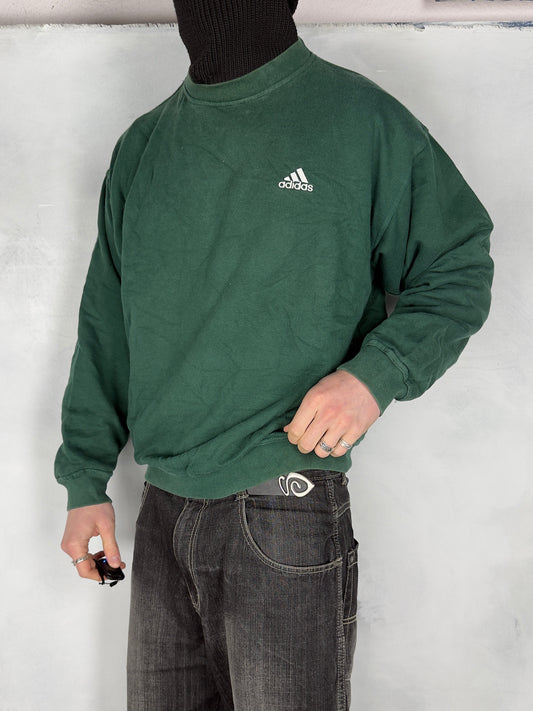 Adidas vintage Sweatshirt Crewneck grün M