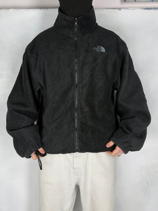 The North Face Wendejacke 2in1 Fleece Jacke Zipper Windbreaker schwarz XXL