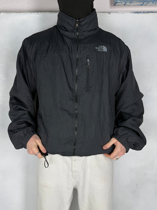 The North Face Wendejacke 2in1 Fleece Jacke Zipper Windbreaker schwarz XXL