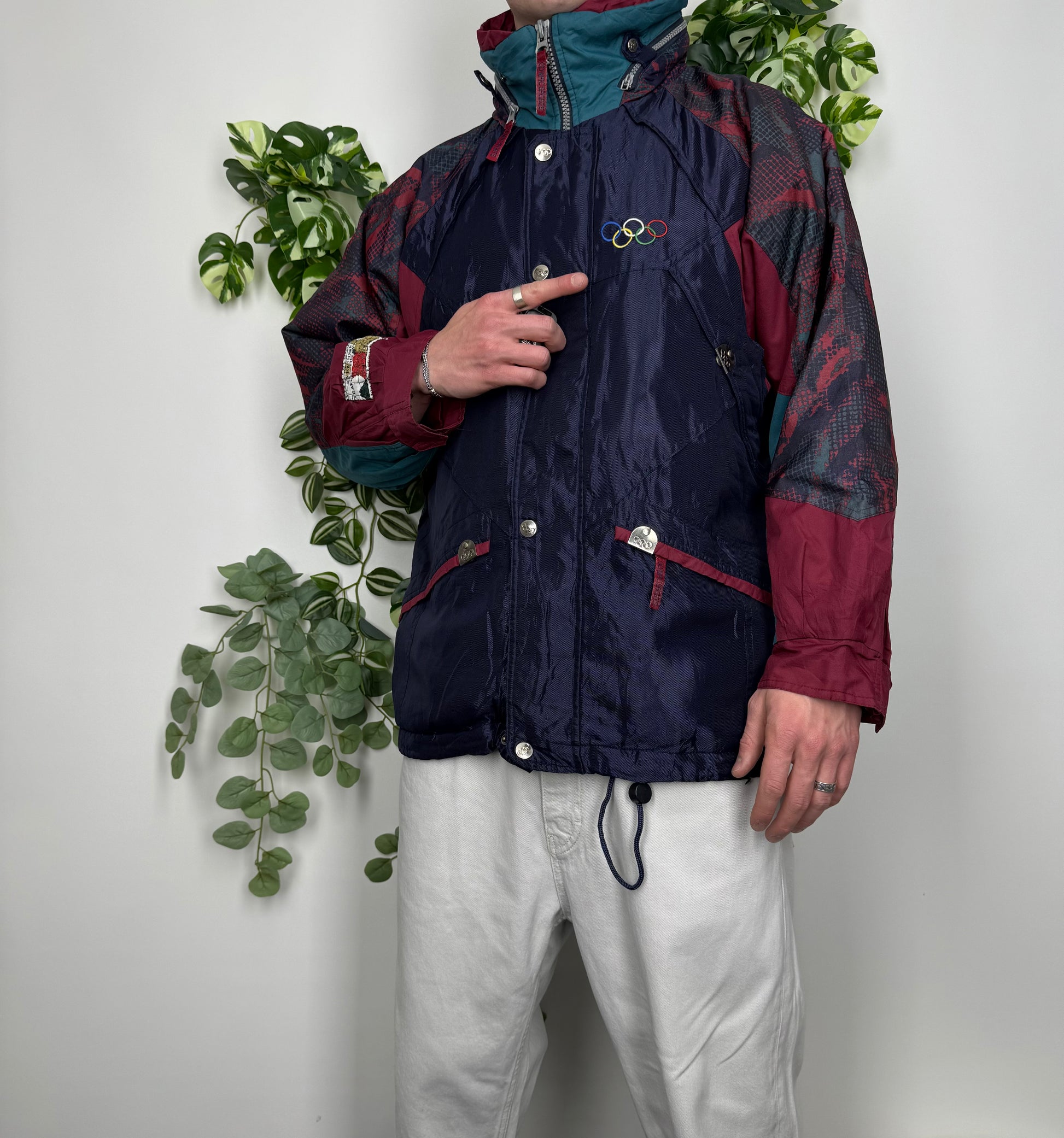 Olympia 80s Vintage Jacke Parka blau M - MonkeysVintage
