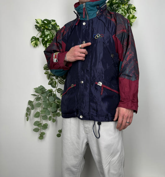 Olympia 80s Vintage Jacke Parka blau M - MonkeysVintage