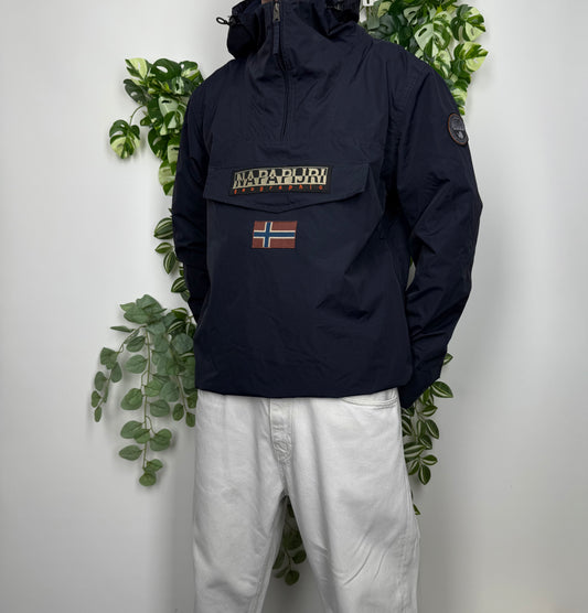 Napapijri Windbreaker Jacke blau XL - MonkeysVintage