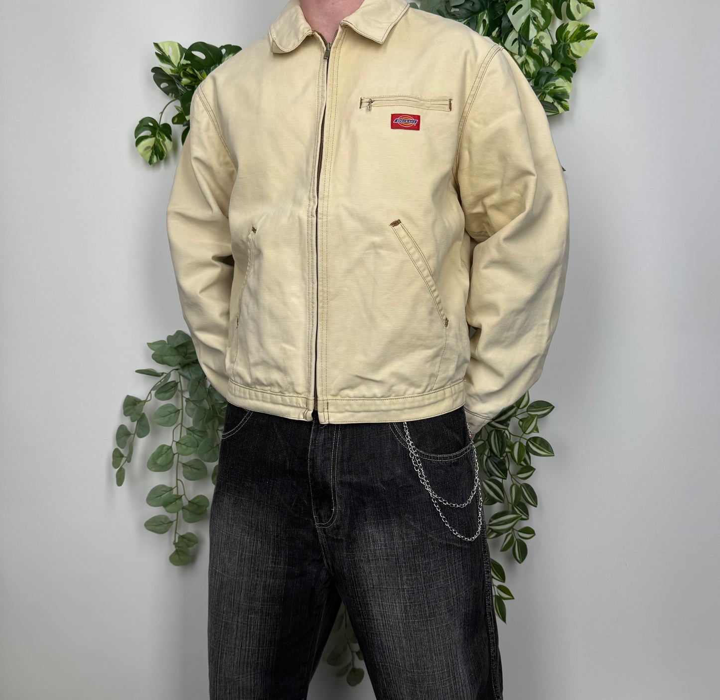 Dickies Vintage Workwear Jacke beige M - MonkeysVintage