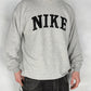 Nike vintage big Logo embroidery Sweatshirt Crewneck grau M