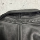 Oakwood Vintage Lederjacke in Schwarz, Größe L, Markenprägung