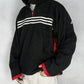 Adidas vintage Fleece Zip Sweatshirt schwarz XXL