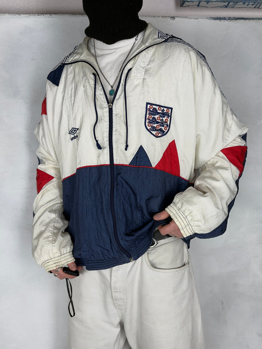 Umbro x England 1990-1992 vintage Trackjacket Windbreaker Jacke XL
