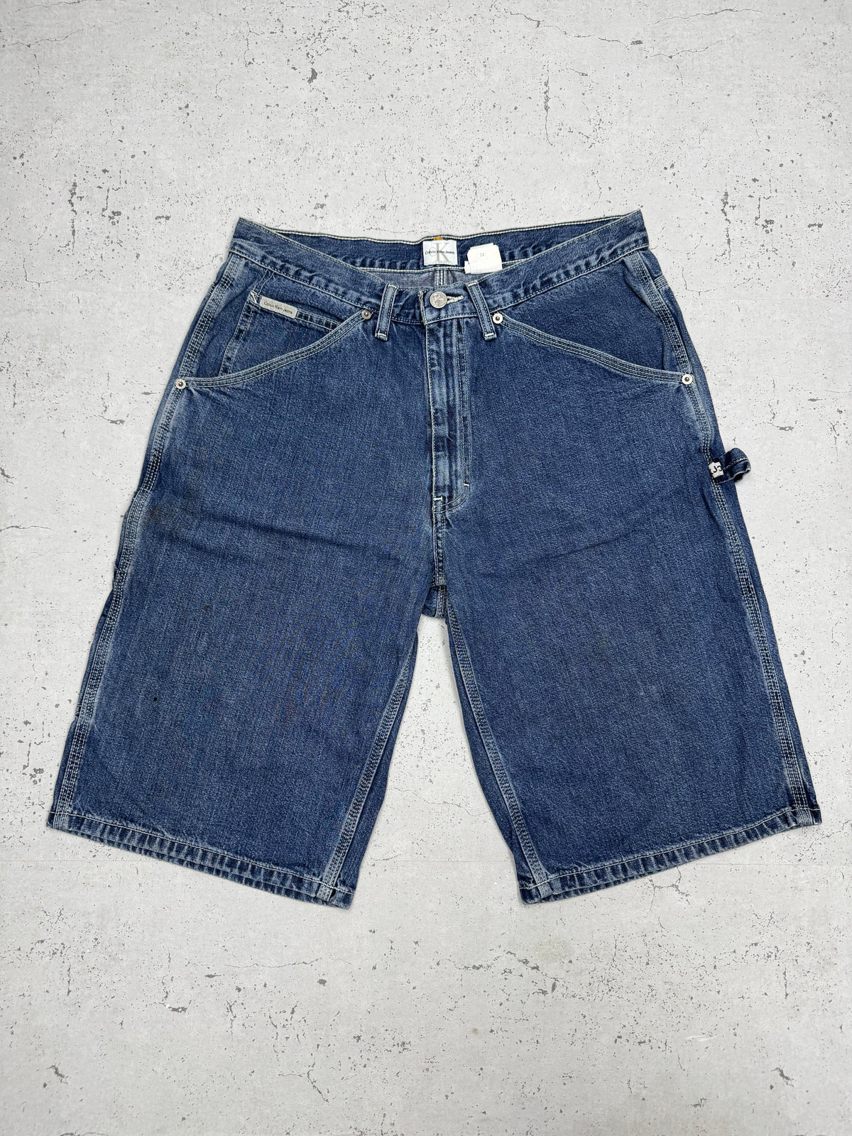 Calvin Klein Jeans Shorts Vintage Denim in Blau, Größe W34, Vorderseite